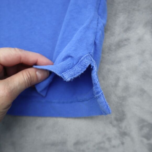 Nautica Shirt Mens L Blue Polo Short Sleeve Collared Button Cotton Embroidered - Picture 11 of 16